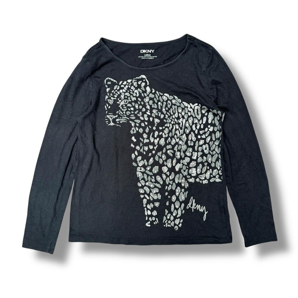 DKNY Cheetah Long Sleeve